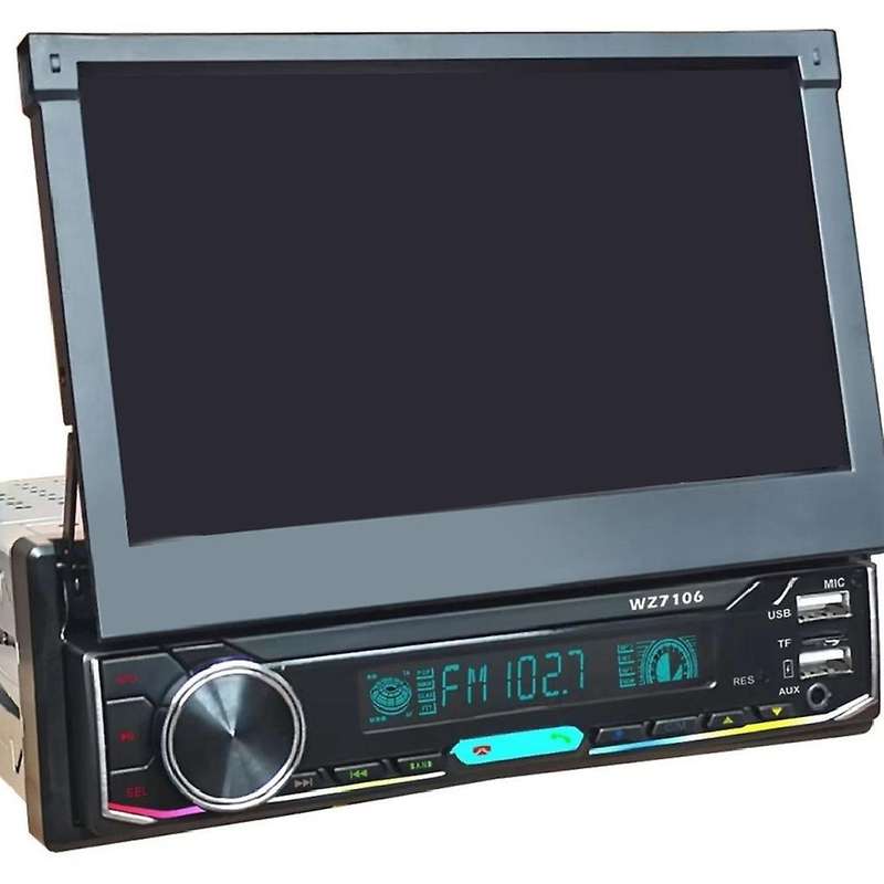 for 7 Inch Car Automatic Single Ingot Telescopic Mp5 Player Car Mobile Phone Bluetooth Interconnect