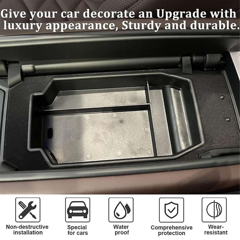 for 7 Series G70 2023 Center Console Organizer Armrest Storage Box Tray Car Interior Accessories
