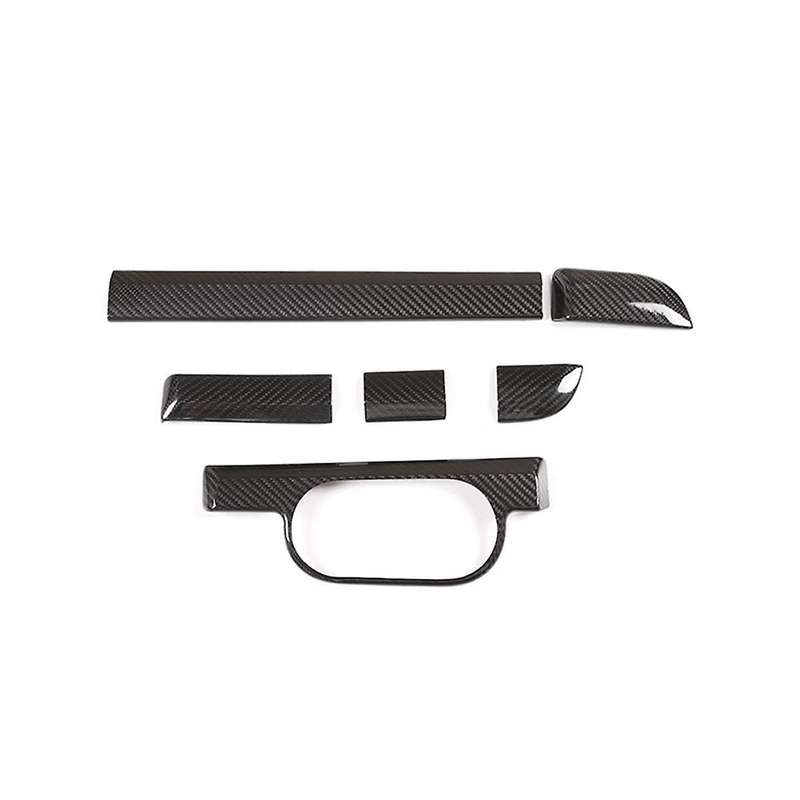 for 718 2011-2018 Dry Carbon Fiber Central Control Instrument Panel Trim Sticker Decoration Car Acce