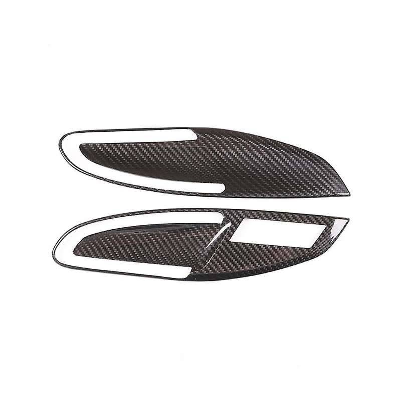 for 718 2012-2018 Dry Carbon Fiber Inner Door Handle Bowl Cover Trim Sticker Decoration Car Accessor