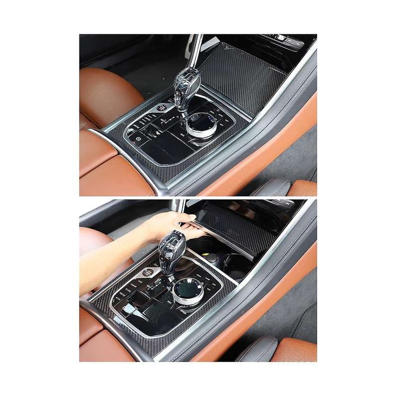 for 8 Series G14 G15 G16 2019-2022 Dry Carbon Fiber Car Central Control Gear Shift Panel Frame Acce