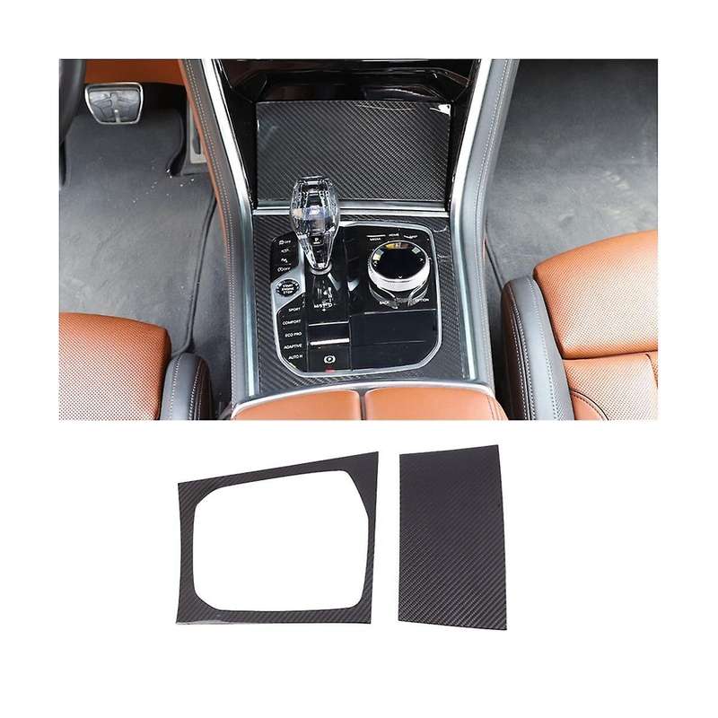 for 8 Series G14 G15 G16 2019-2022 Dry Carbon Fiber Car Central Control Gear Shift Panel Frame Acce
