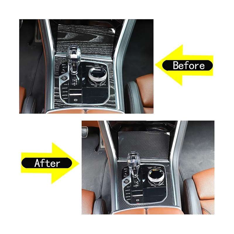 for 8 Series G14 G15 G16 2019-2022 Dry Carbon Fiber Car Central Control Gear Shift Panel Frame Acce