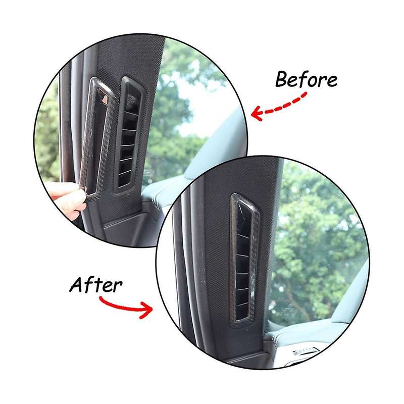 for 8 Series G14 G15 G16 Dry Carbon Fiber Car A Pillar Air Conditioning Outlet Decorative Frame Sti