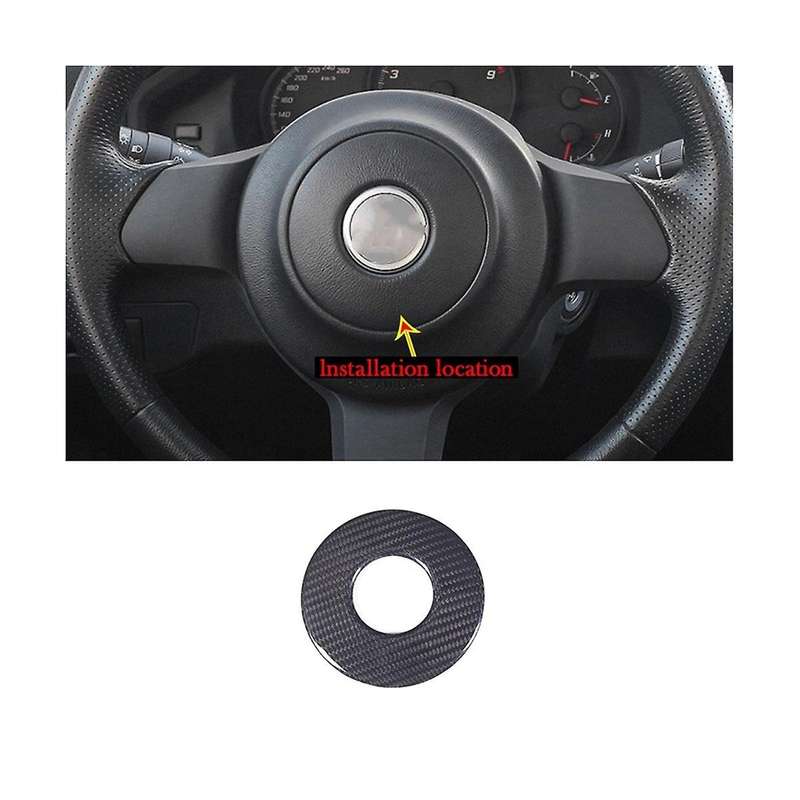 for 86 GT86 2012-2020 Dry Carbon Fiber Car Steering Wheel Central Decorative Cover Trim Accessories,