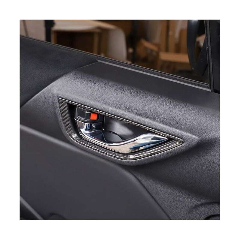 for 86 Brz 2022 Carbon Fiber Car Inner Door Handle Decorative Sticker Interior Accessories