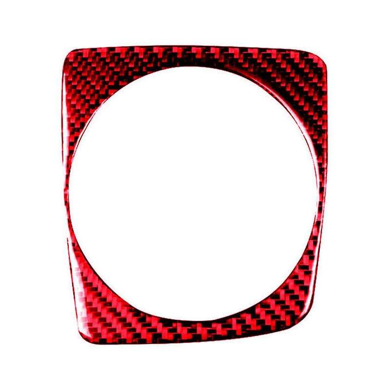 for 8Th 06-11 Red Carbon Fiber Automatic Gear Shift Frame Cover Trim