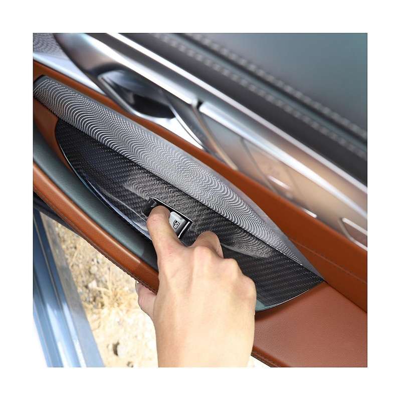 for 8-Series G14 G15 2019-2023 Dry Carbon Fiber Car Window Lift Button Panel Frame Cover Trim Stick