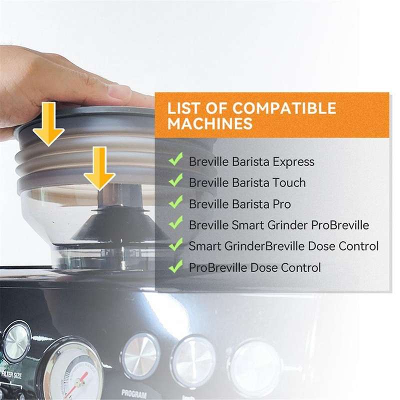 for 870/878/880 Silicone Bellow for Blowing Clean Up Remain Powder Storage Coffee Bean Coffee Tool