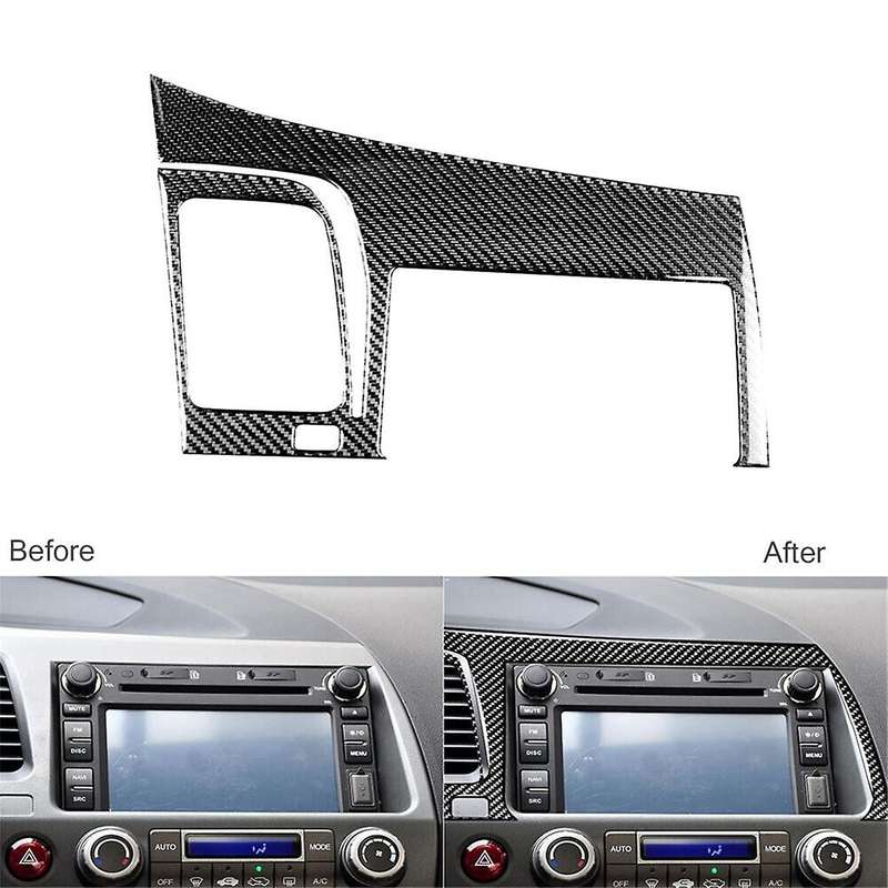 for 8th Gen 2006-2011 Carbon Fiber Gps Navigation Panel Frame Cover