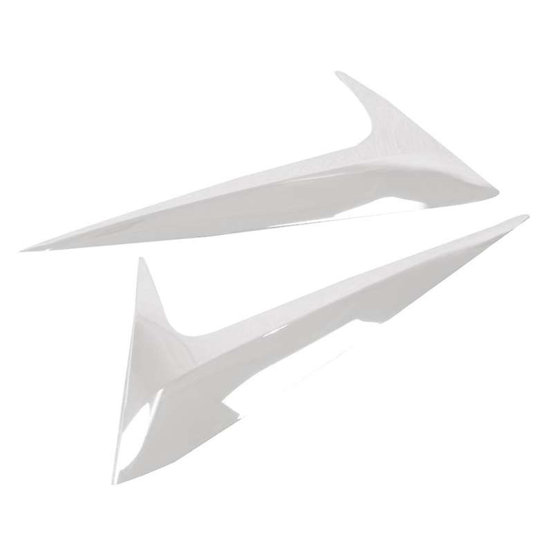 for -9 2016-2021 Chrome Rear Spoiler Wing Side Beveled Triple-cornered Window Cover Trim