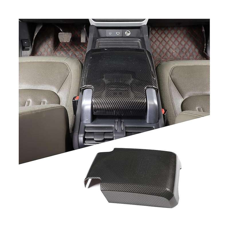 for 90 110 130 2020-2023 Car Center Console Armrest Box Cover Protective Trim (abs Carbon Fiber)