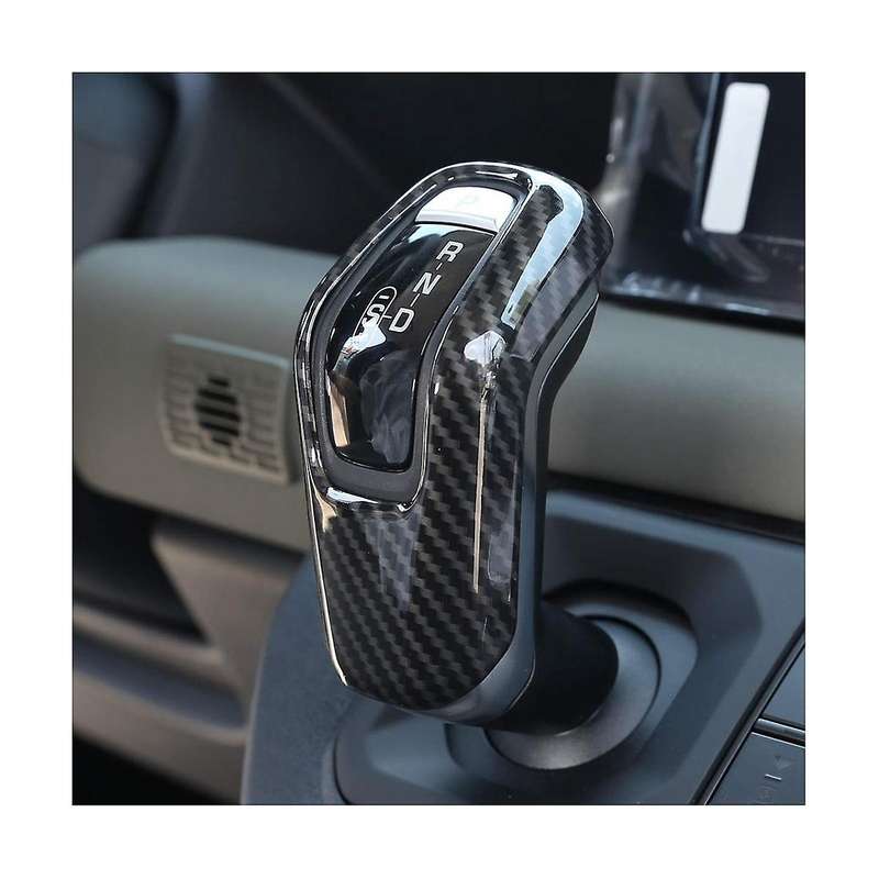 for 90 110 130 2020-2023 Car Gear Shift Head Cover Trim Stickers Accessories (ABS Carbon Fiber)