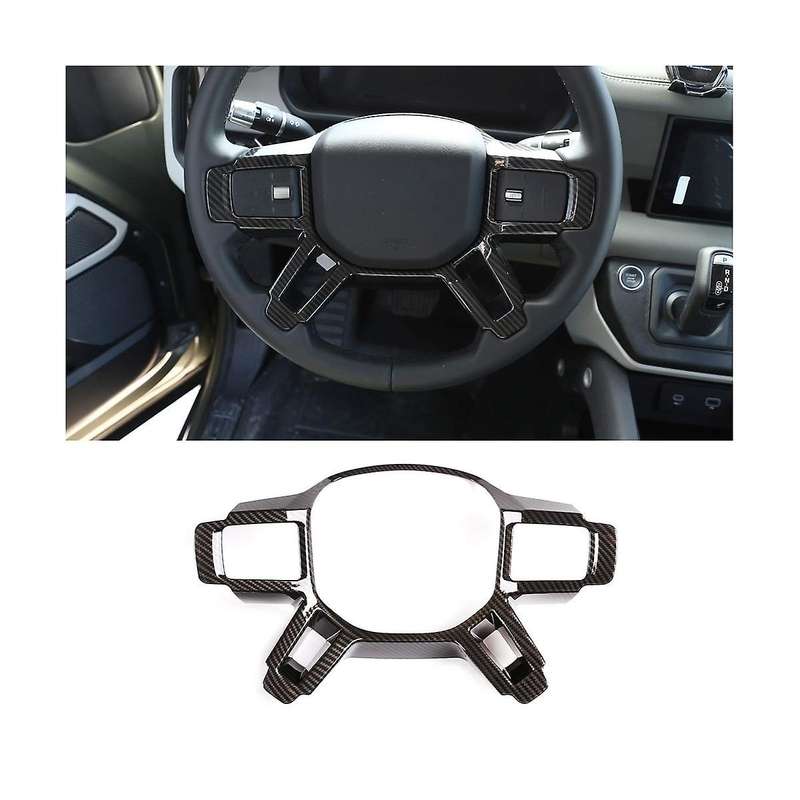 for 90 110 2020-2023 Steering Wheel Decoration Cover Trim Interior Accessories (abs Carbon Fiber)