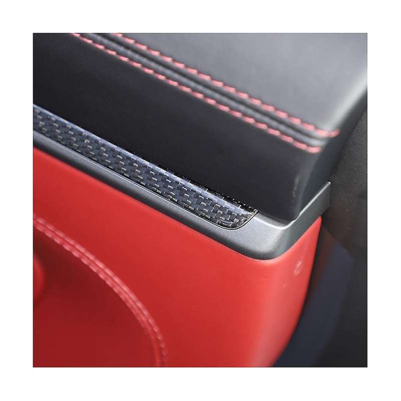 for 911 2019 2020 Dry Carbon Fiber Car Door Panel Sticker Strip Cover Decorative Interior Accessori