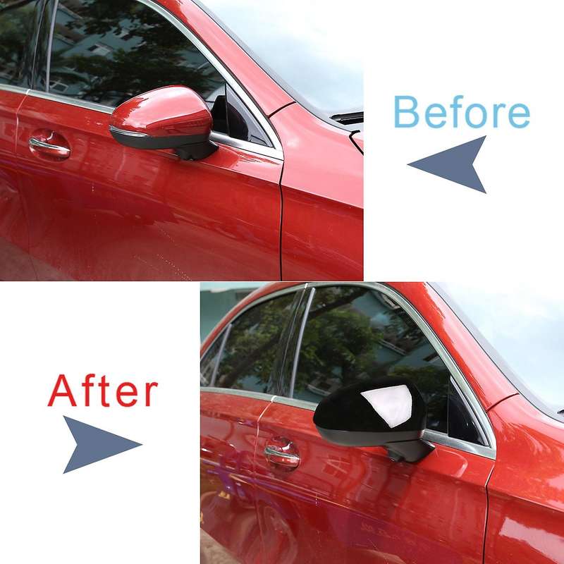 for A Class W177 2018-2020 Glossy Black ABS Side Rear View Mirror Cover Replacement