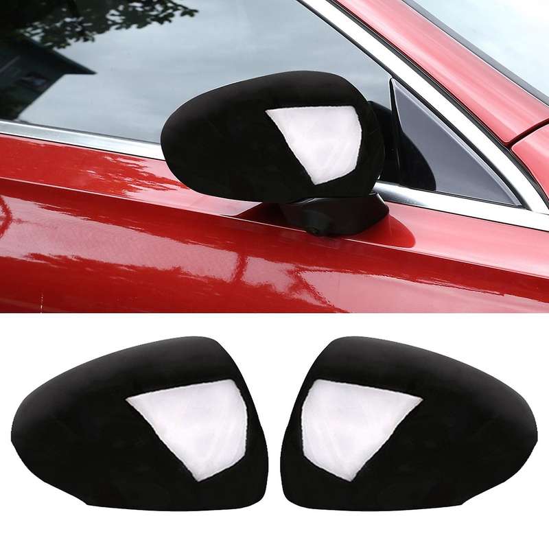 for A Class W177 2018-2020 Glossy Black ABS Side Rear View Mirror Cover Replacement
