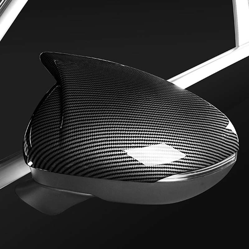 for A Class 2019 2020 CLA 2020 Glossy Black ABS Side Rear View Mirror Cover Trim Horned Style