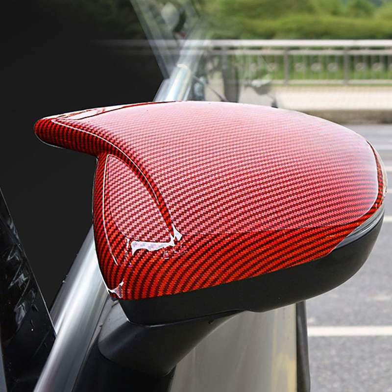 for A Class 2019 2020 CLA 2020 Glossy Black ABS Side Rear View Mirror Cover Trim Horned Style