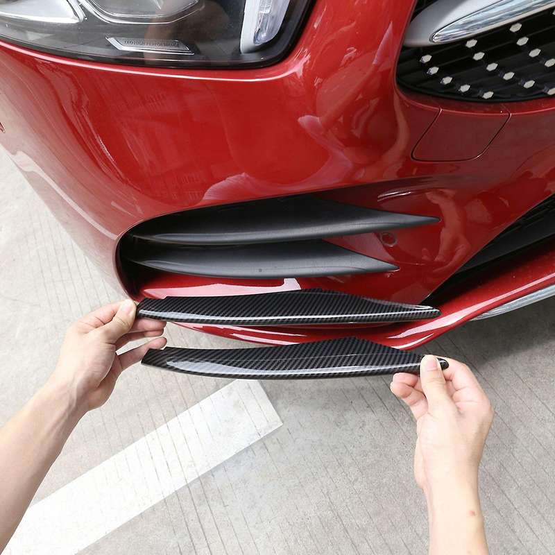 for A Class W177 A180 A200 2018-2020 Carbon Fiber ABS Front Fog Light Grille Bumper Trim Decorative