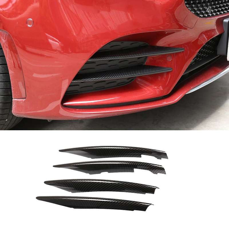 for A Class W177 A180 A200 2018-2020 Carbon Fiber ABS Front Fog Light Grille Bumper Trim Decorative