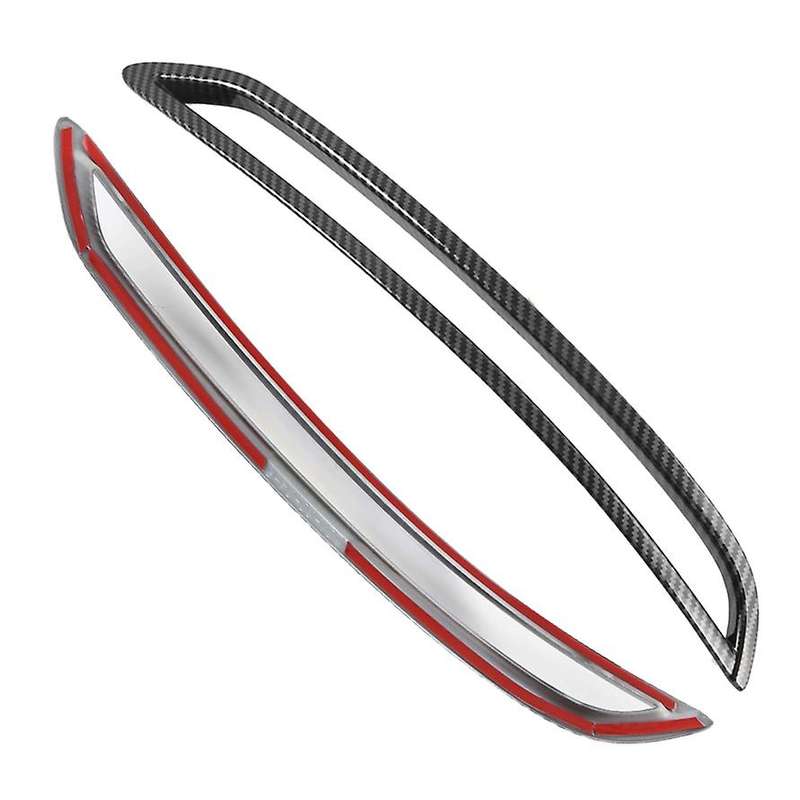 for  A3 8Y 2021 Carbon Fiber Rear Fog Light Lamp Foglight Cover Trim Decoration Frame