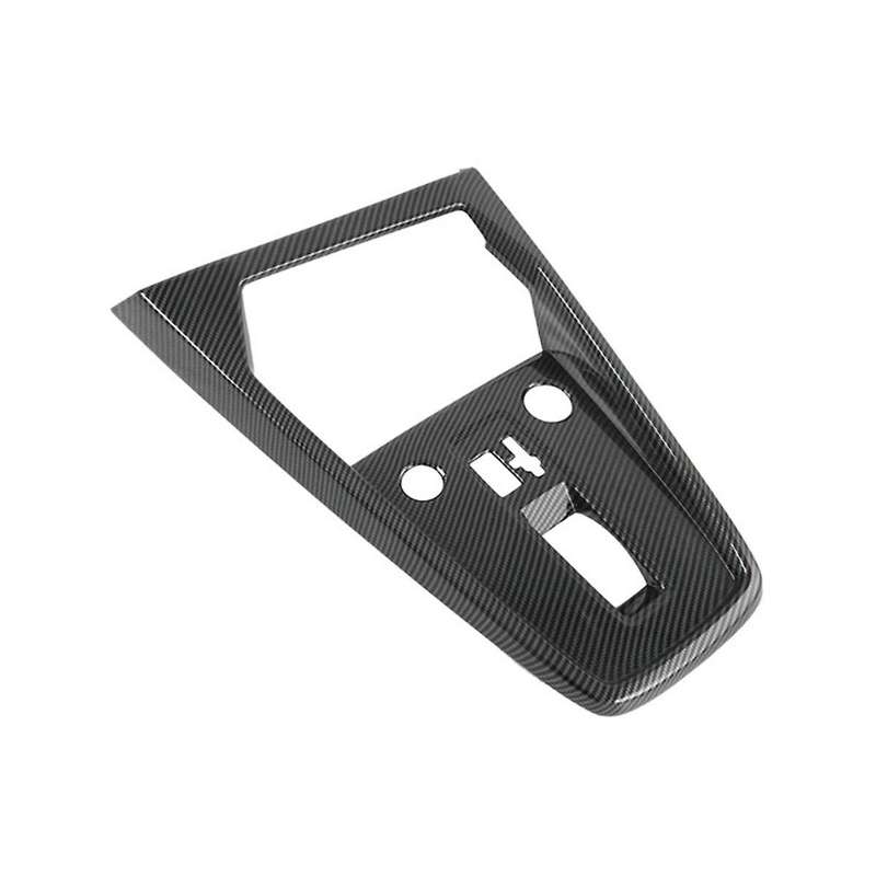 for A3l 2021 Carbon Fiber Abs Car Gear Shift Knob Panel Frame Cover Trim