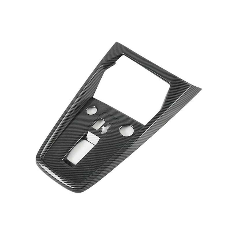 for A3l 2021 Carbon Fiber Abs Car Gear Shift Knob Panel Frame Cover Trim