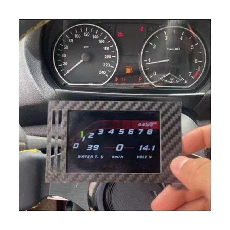 for A4 B8 Air Conditioner Air Outlet Modified Lcd Instrument Display Obd Direct Plug Car Accessories