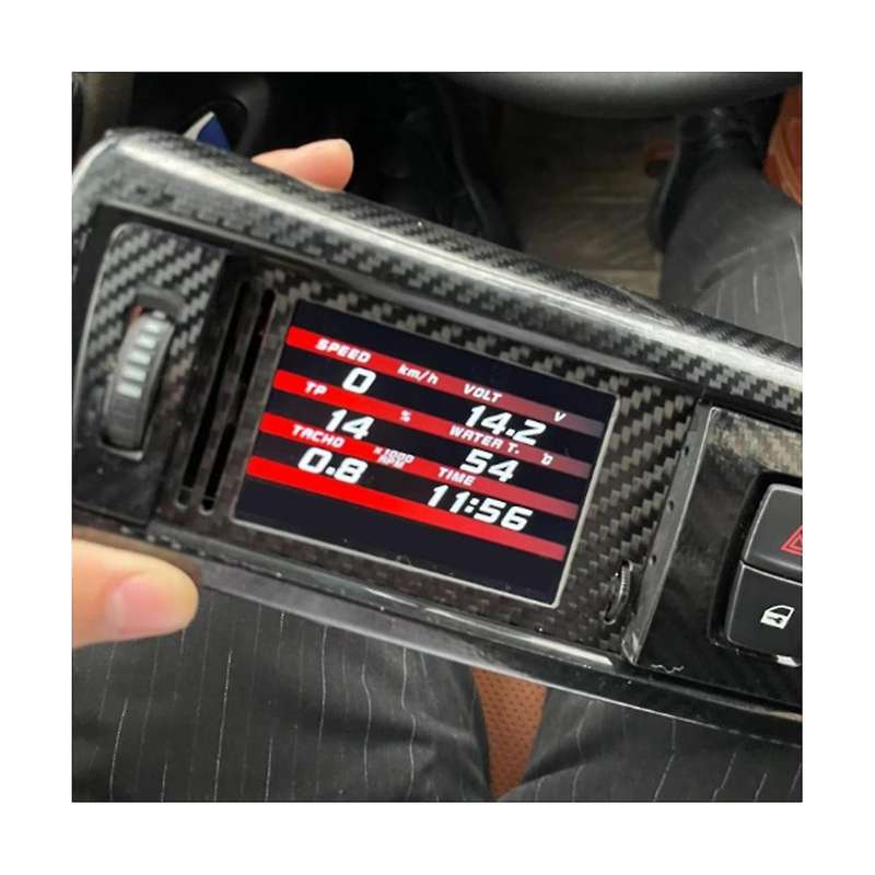 for A4 B8 Air Conditioner Air Outlet Modified Lcd Instrument Display Obd Direct Plug Car Accessories
