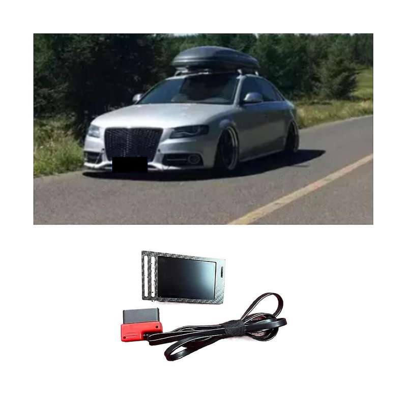 for A4 B8 Air Conditioner Air Outlet Modified Lcd Instrument Display Obd Direct Plug Car Accessories