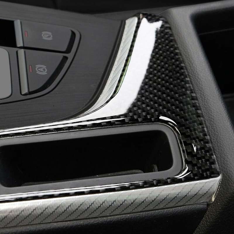 for  A4 B9 S4 8W RS4 A5 F5 S5 RS5 Carbon Fiber Gear Shift Panel Sticker Gear Shift Control Cover Tri