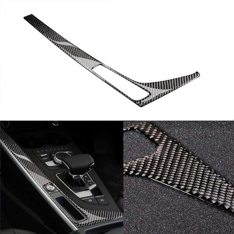 for  A4 B9 S4 8W RS4 A5 F5 S5 RS5 Carbon Fiber Gear Shift Panel Sticker Gear Shift Control Cover Tri