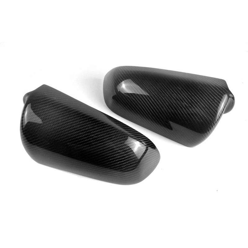 for A4 B7 A3 A6L S6 C6 2005-2008 Carbon Fiber Side Rear View Mirror Cover Trim Side Wing Mirror Caps