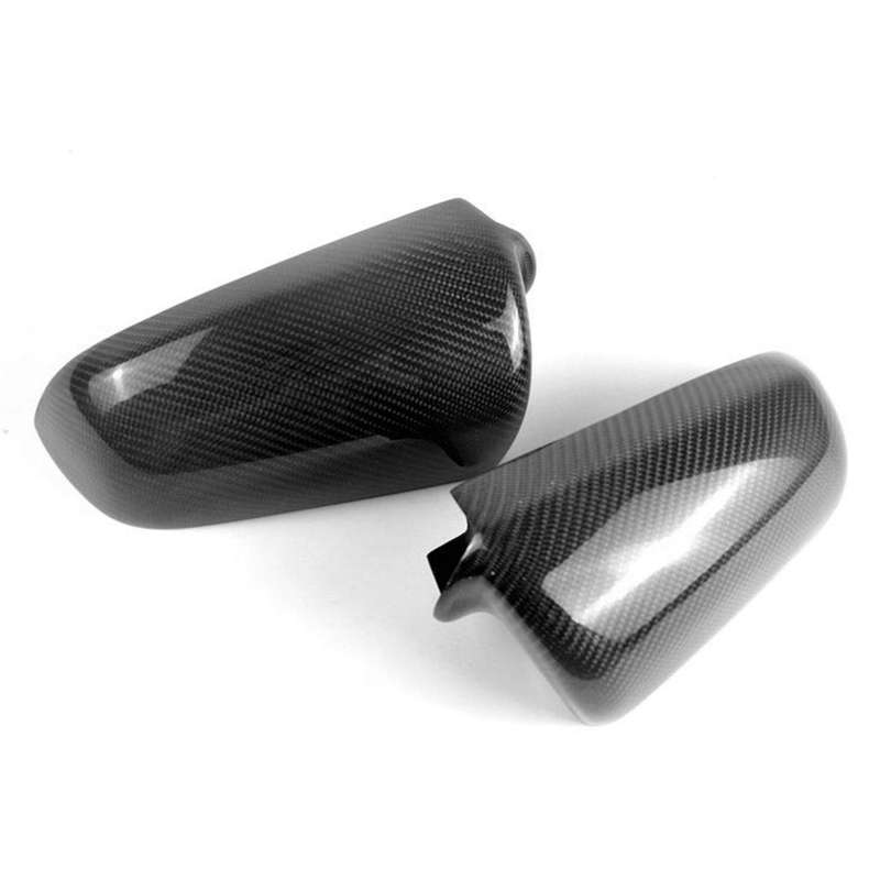 for A4 B7 A3 A6L S6 C6 2005-2008 Carbon Fiber Side Rear View Mirror Cover Trim Side Wing Mirror Caps