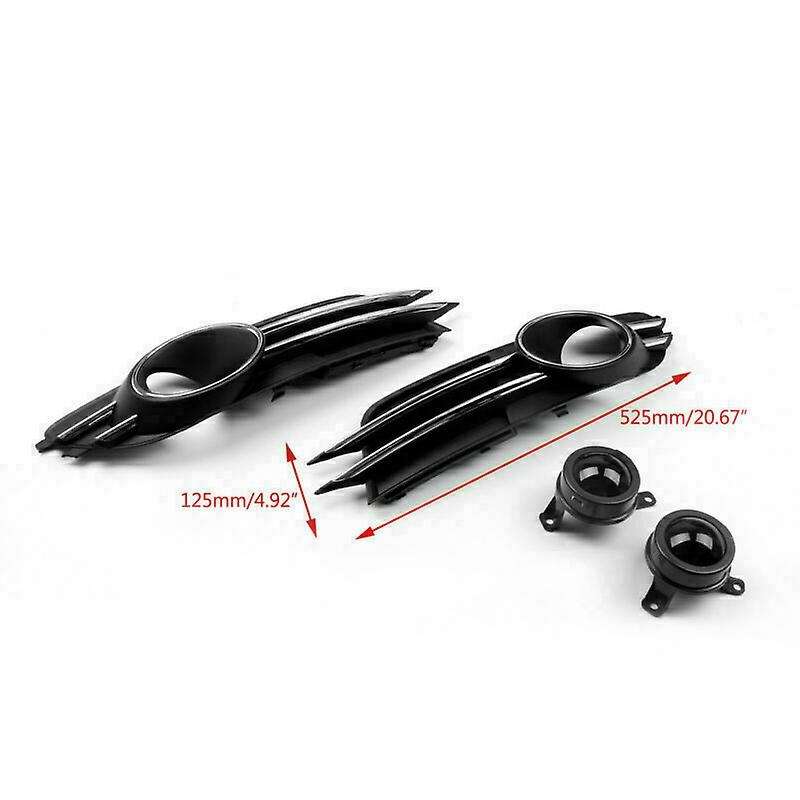 for  A6 A6L C7 Sedan 2011-2015 Front Lower Bumper Fog Light Lamp Grilles Grill Cover+ACC Lens Decora