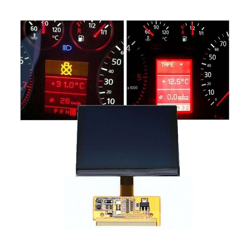 for A6 C5 Lcd Display A3 S3 S4 S6 Vdo Display for Vdo Lcd Cluster Digital Dashboard Pixel Repair