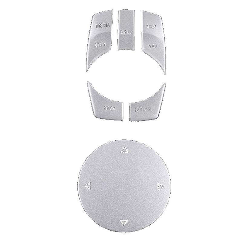 for A90 2018-2021 Aluminum Central Control Multimedia Knob Cover Button Stickers Trim Decor Accessor
