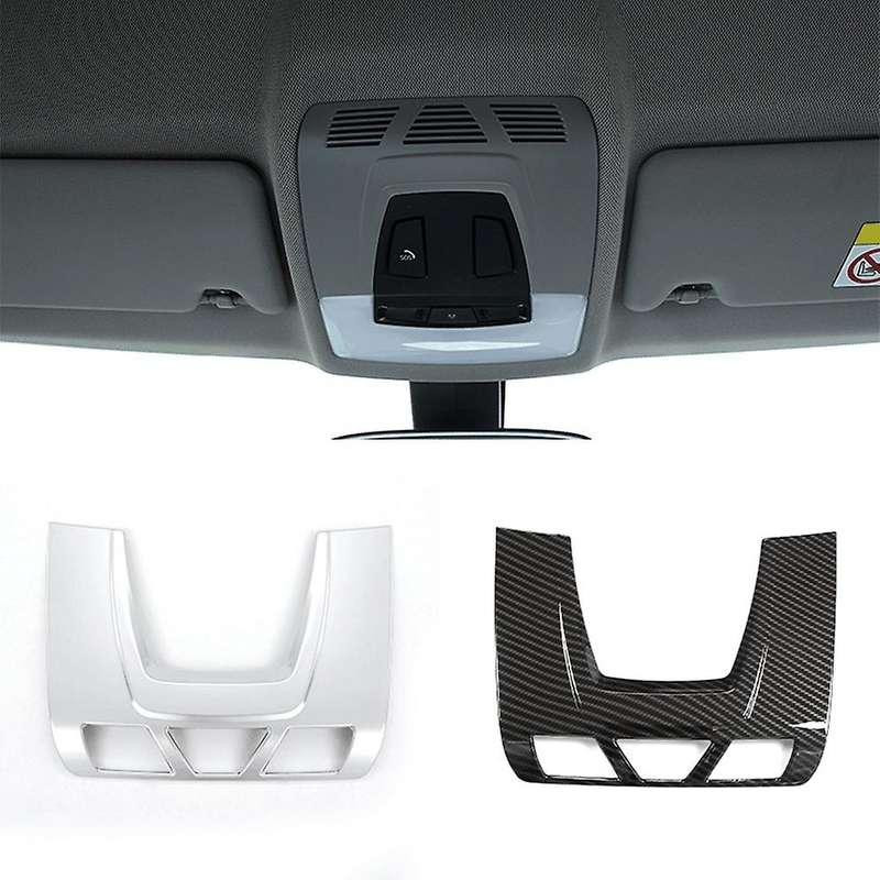 for A90 2018-2021 Car Roof Front Reading Light Lamp Panel Cover Trim Sticker Accessories,Silver