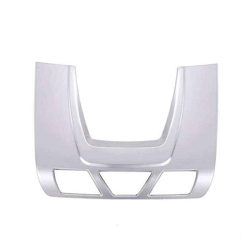 for A90 2018-2021 Car Roof Front Reading Light Lamp Panel Cover Trim Sticker Accessories,Silver