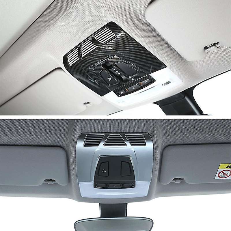 for A90 2018-2021 Car Roof Front Reading Light Lamp Panel Cover Trim Sticker Accessories,Silver