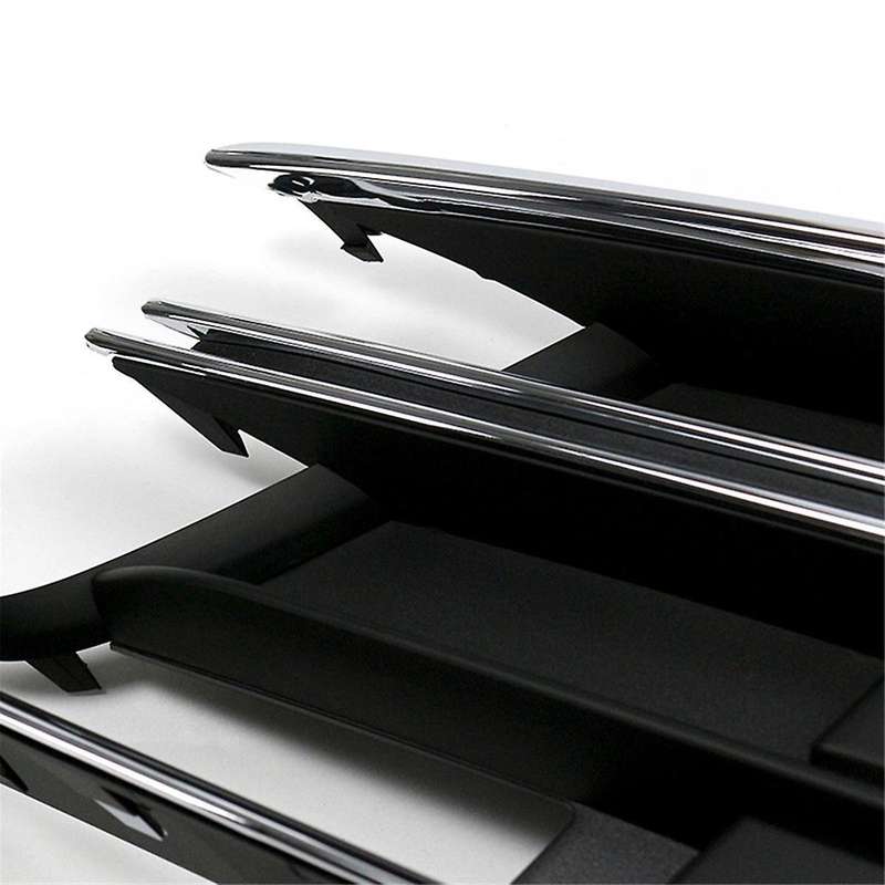 for A8L A8 D5 2018-2021 Car ABS Plating Front Bumper Fog Light Lamp Cover