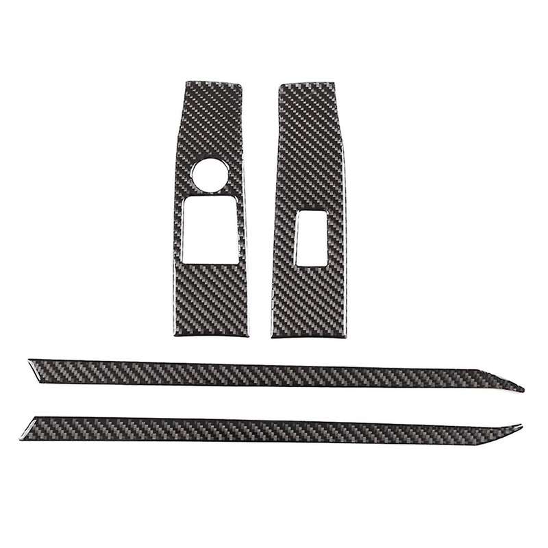 for A90 2019-2023 Soft Carbon Fiber Car Door Armrest Window Switch Panel Sticker Trim Accessories (