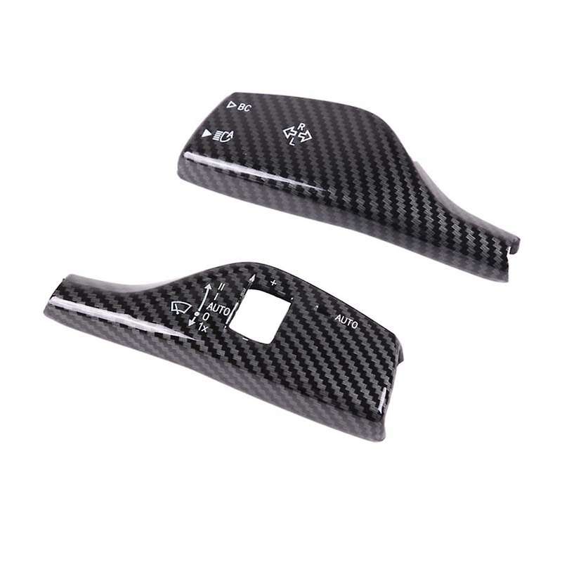 for A90 2019-2022 Car Wiper Control Turn Signal Lamp Lever Trim Cover Decoration (ABS Carbon Fiber )