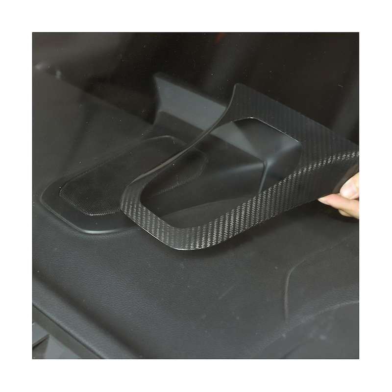 for A90 2019-2022 Dry Carbon Fiber Car Dashboard Horn Frame Cover Trim Sticker Accessories