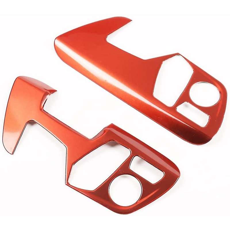 for A90 2018-2021 Stainless Steel Adjustment Button Panel Cover Trim Decor Accessories, Red