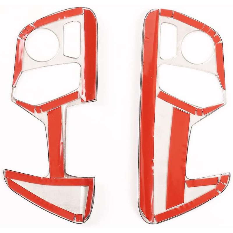 for A90 2018-2021 Stainless Steel Adjustment Button Panel Cover Trim Decor Accessories, Red