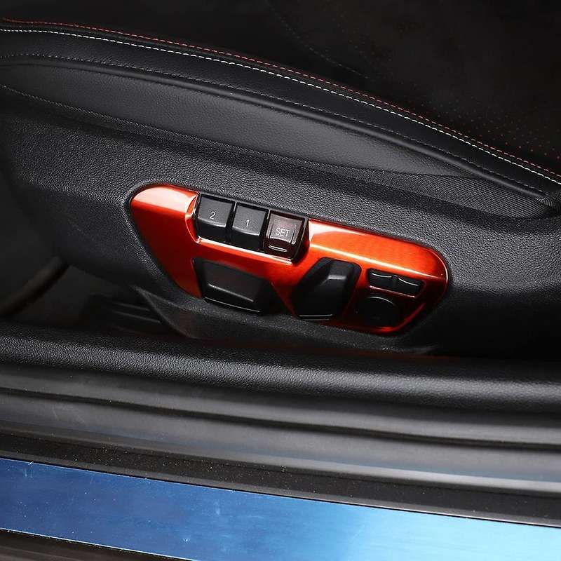 for A90 2018-2021 Stainless Steel Adjustment Button Panel Cover Trim Decor Accessories, Red