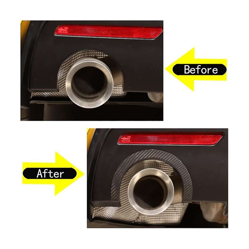 for A90 2019-2022 Dry Carbon Fiber Car Tail Throat Exhaust Upper Frame Cover Trim Decorative Access