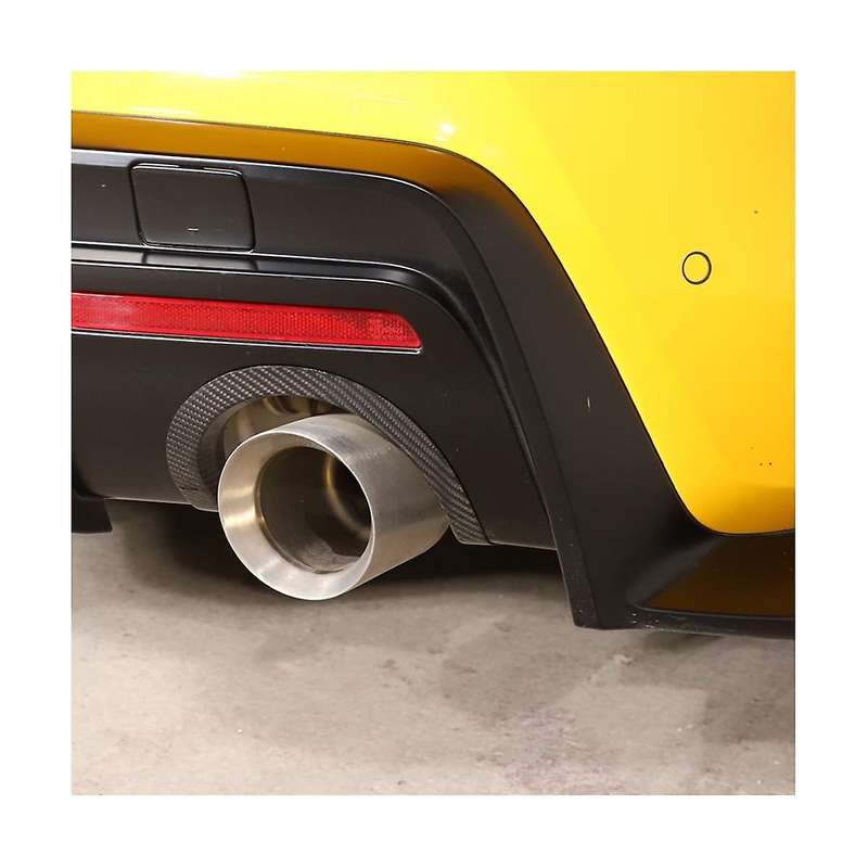 for A90 2019-2022 Dry Carbon Fiber Car Tail Throat Exhaust Upper Frame Cover Trim Decorative Access